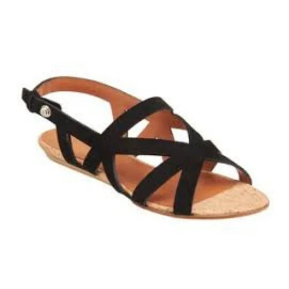 Givenchy Black Strappy Open Toe Sandals